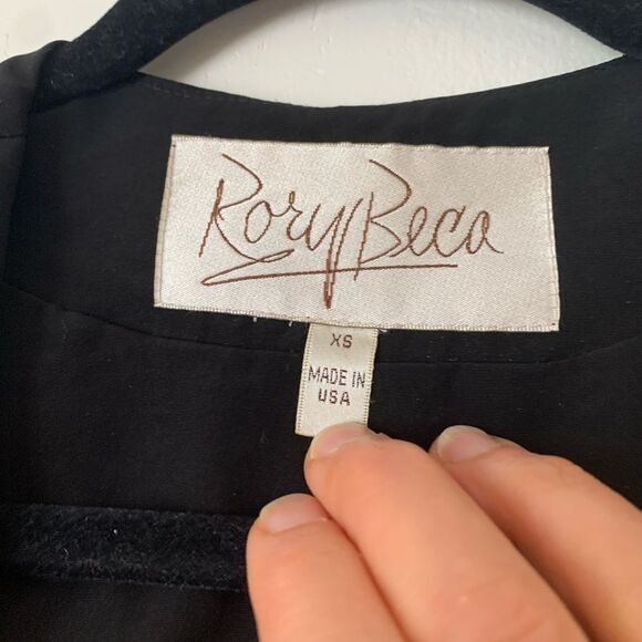 Rory Beca black open front blazer jacket, excellent condition, very elegant, XS - Picture 2 of 6